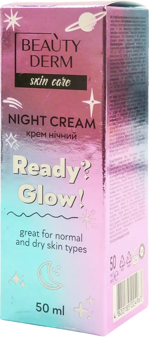 Крем для обличчя Beauty Derm Ready Glow нічний 50 мл