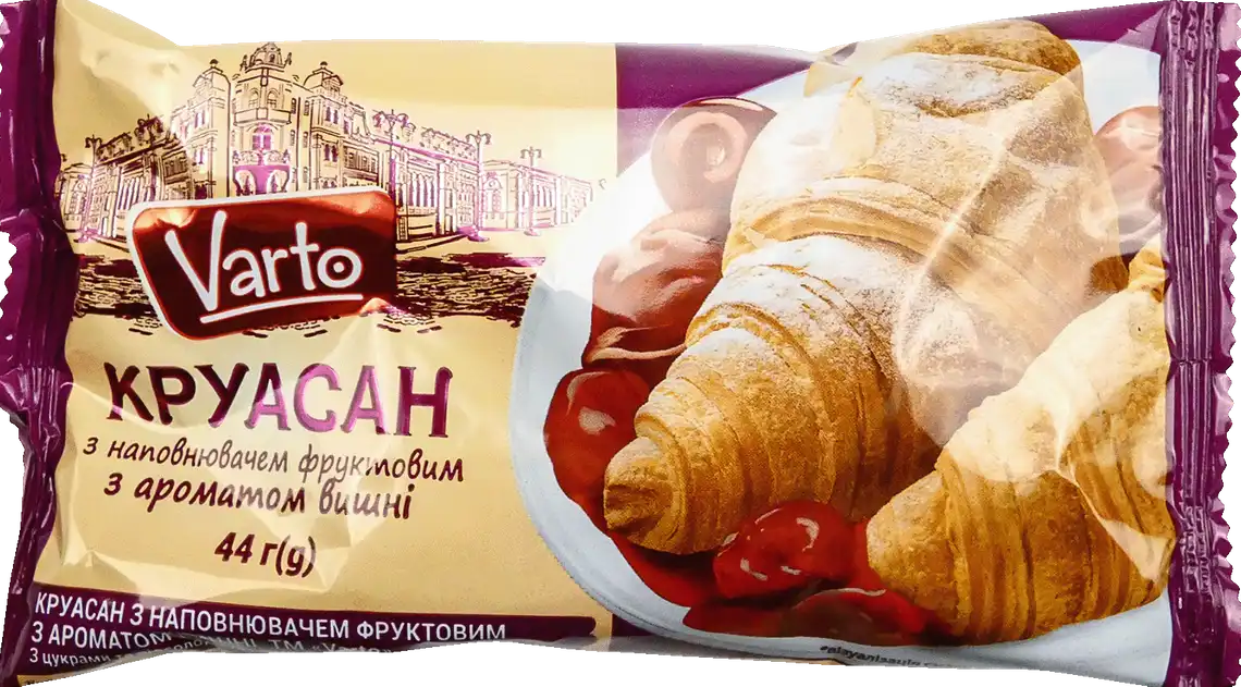 Круасан Varto з начинкою зі смаком вишні 44 г