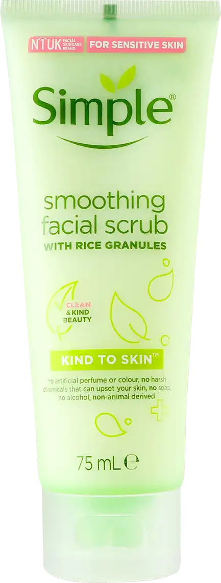 Скраб для обличчя Simple вирівнюючий Smoothing Facial Scrub 75 мл