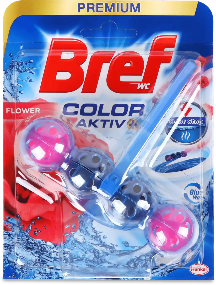 Туалетний блок Bref Color Aktiv Квіткова свіжість 50 г