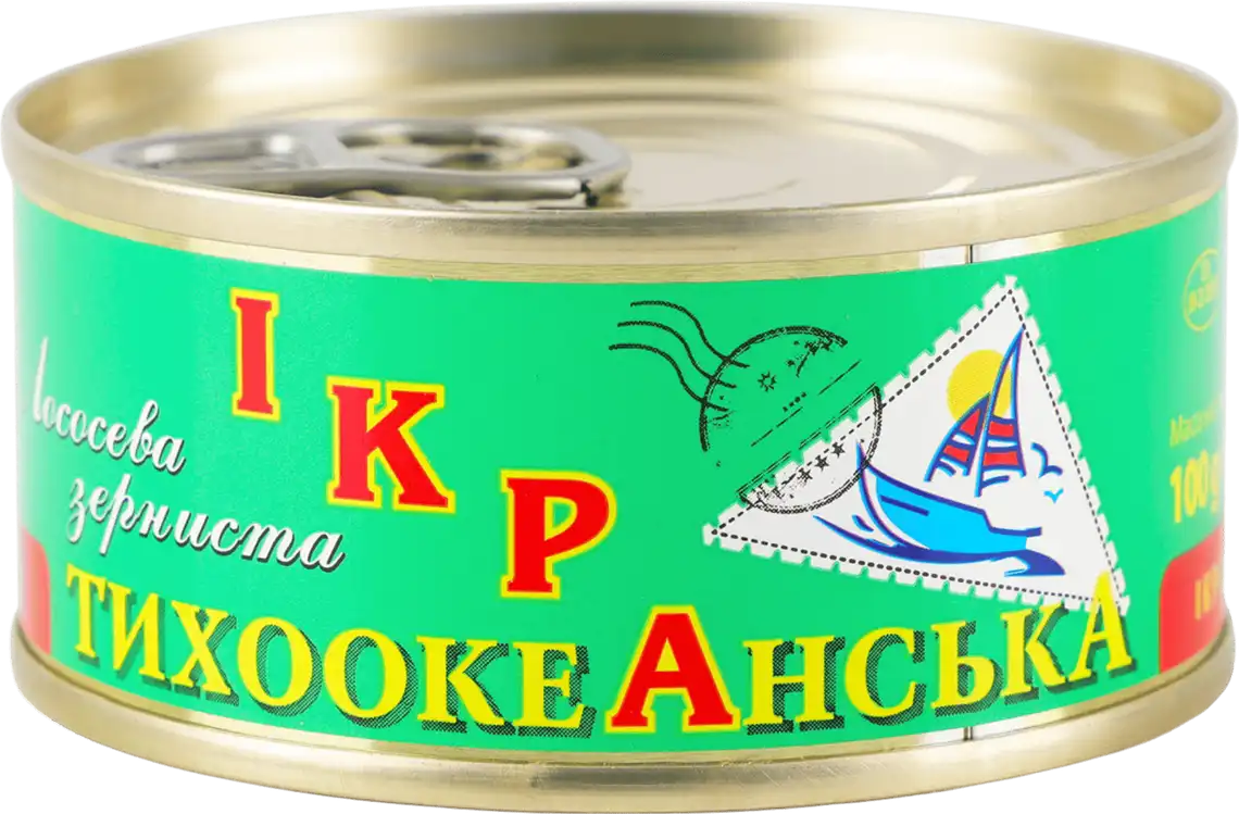 Ікра горбуші Тихоокеанська лососева зерниста 100 г