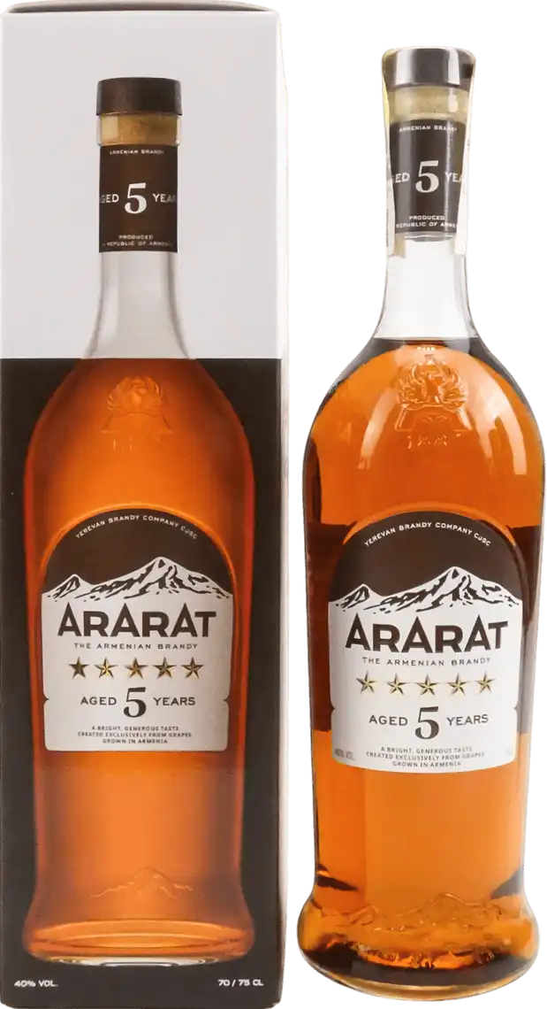 Бренді Ararat 5 зірок 40% 700 мл