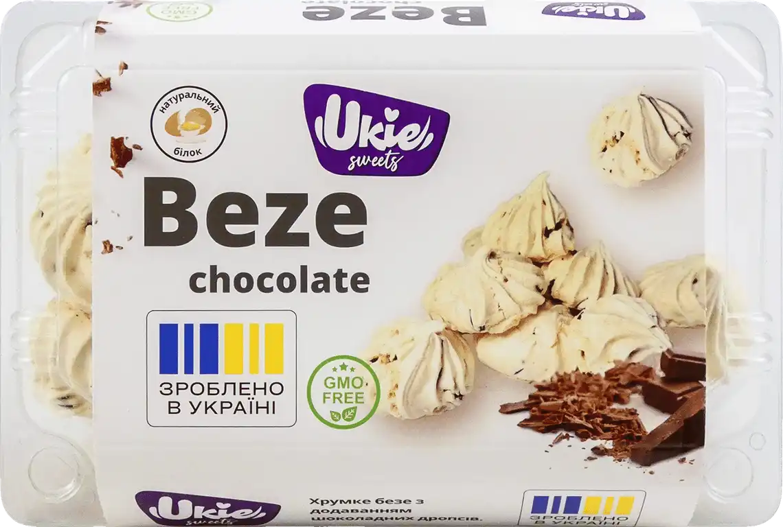 Тістечко Ukie Sweets Безе-шоколад 80 г