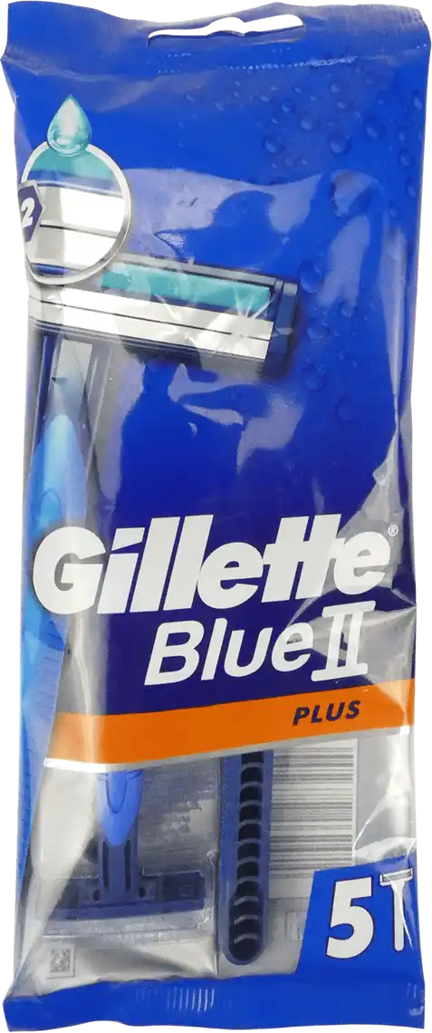 Одноразові станки для гоління чоловічі Gillette Blue 2 Plus 5 шт
