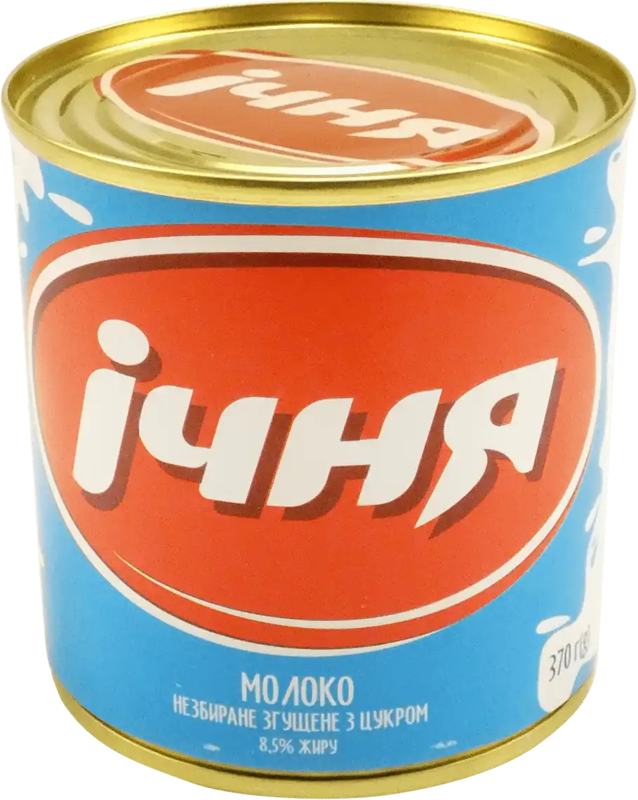 Молоко незбиране згущене Ічня з цукром 8.5% 370 г