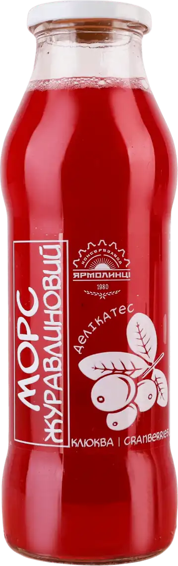 Морс Ярмолинці Журавлинний 0,75 л