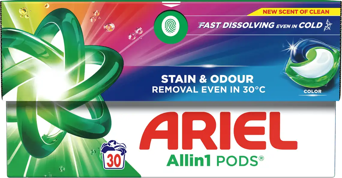 Гель-капсули Ariel Pods All-in-1 Color 30 шт