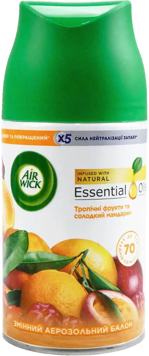 Змінний аерозольний балон до Air Wick Freshmatic Pure з ароматом апельсина та грейпфрута 250 мл