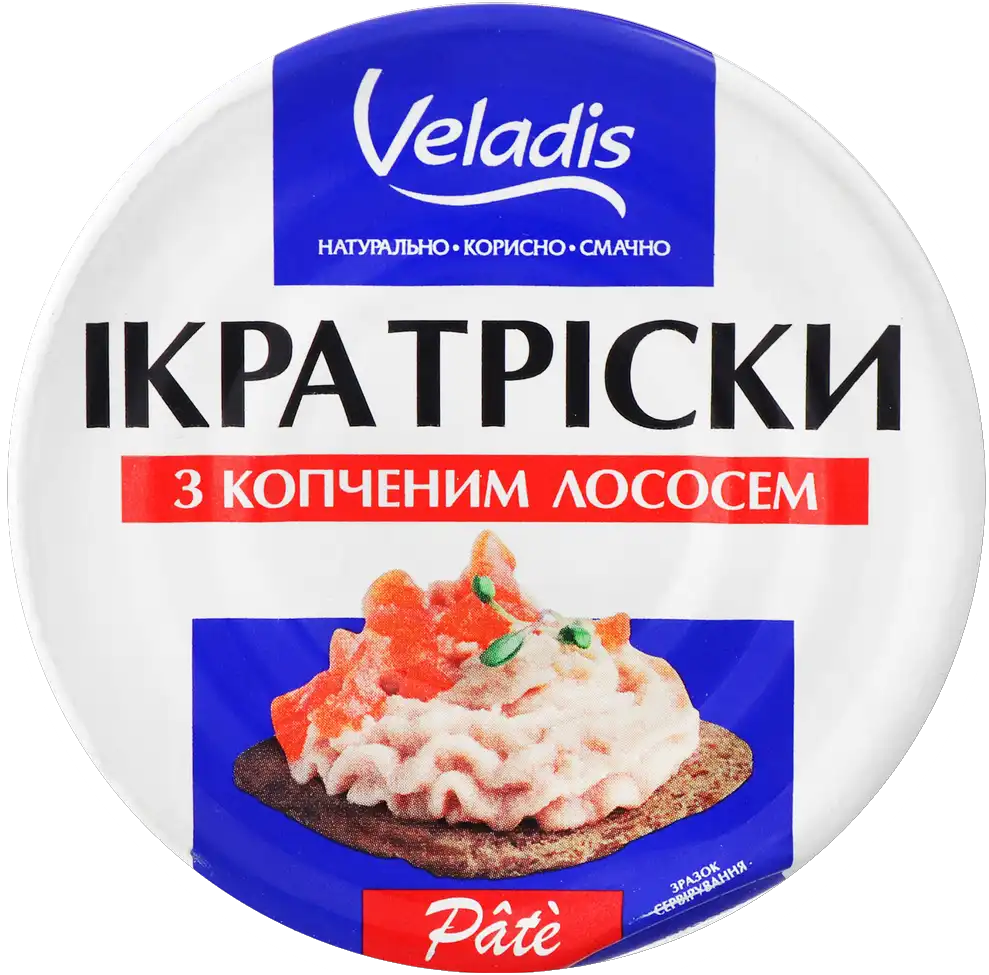 Ікра тріски Veladis Pate з копченим лососем 100 г