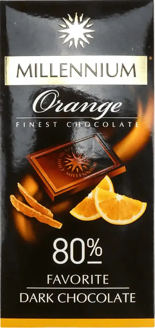 Шоколад Millennium Favorite Orange чорний зі смаком апельсину 100г