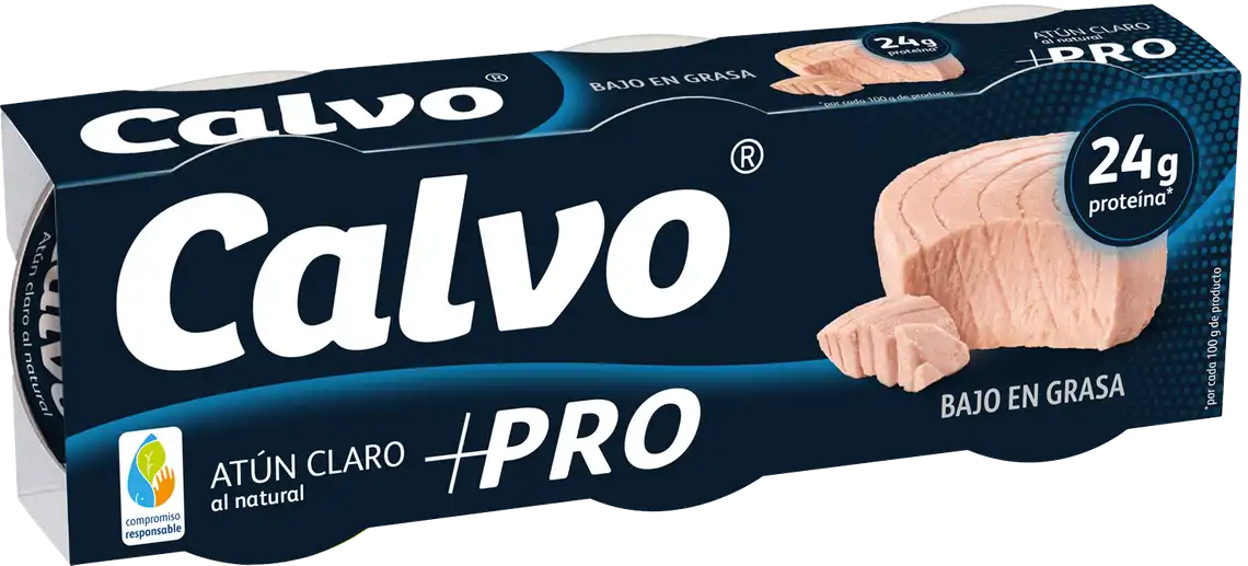 Тунець Calvo pro у власному соку 3 шт по 65 г