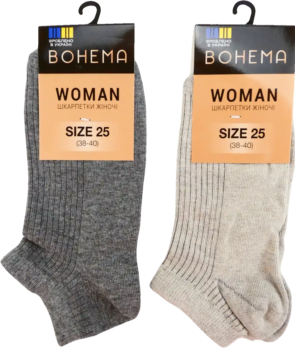Шкарпетки жіночі BOHEMA Color укорочені р.25
