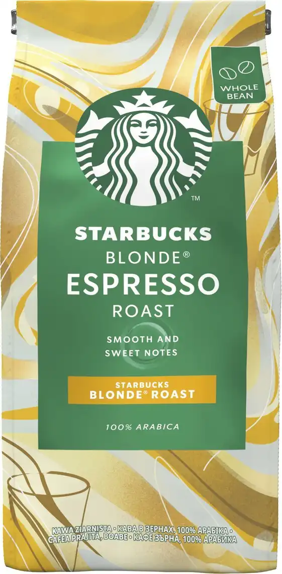 Кава в зернах Starbucks Blonde Espresso Roast арабіка 200 г