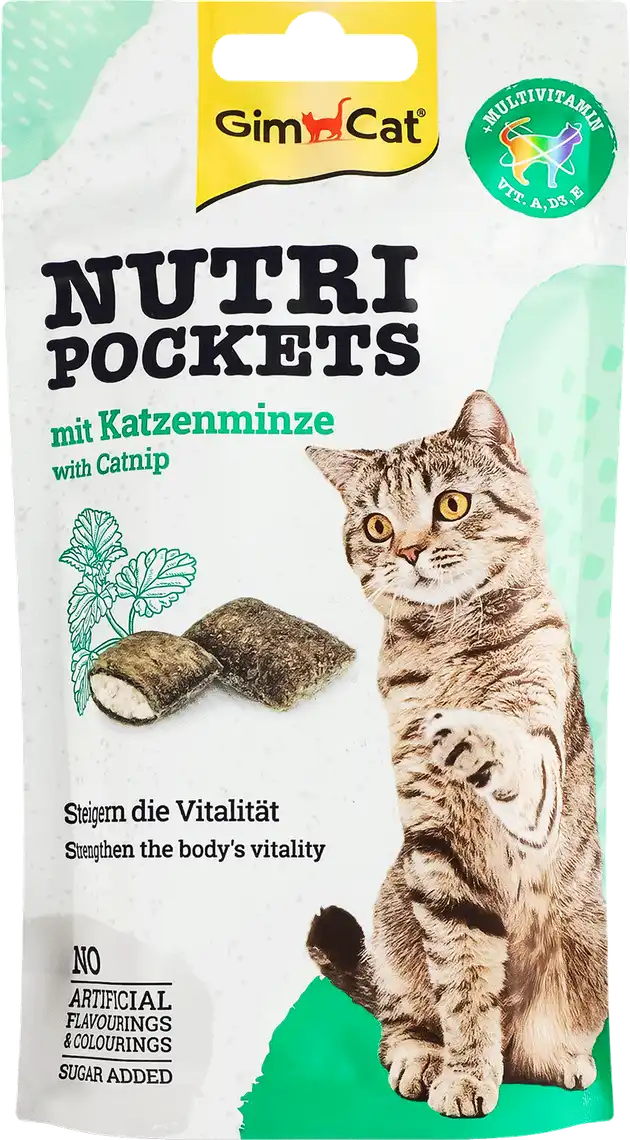 Ласощі для котів GimCat м`ята подушечки 60 г
