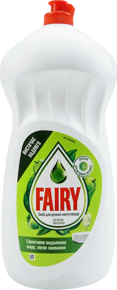 Засiб для миття посуду Fairy Зелене яблуко 1500 мл