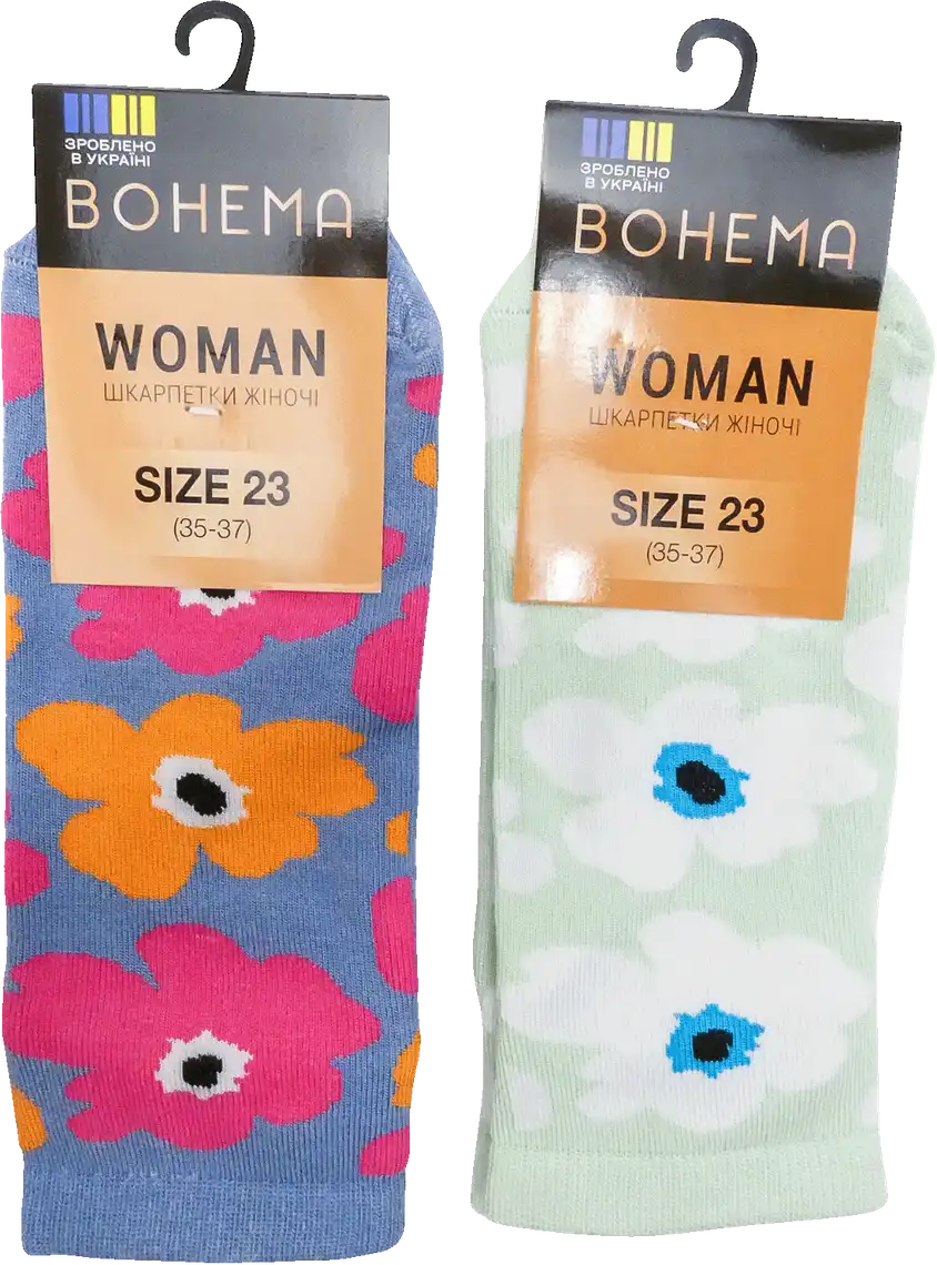 Шкарпетки жіночі BOHEMA Flowers укорочені р.23