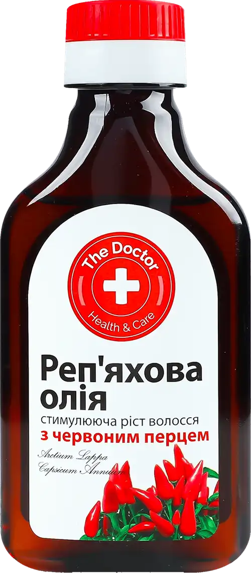 Реп'яхова олія для волосся Домашний Доктор з червоним перцем 100 мл