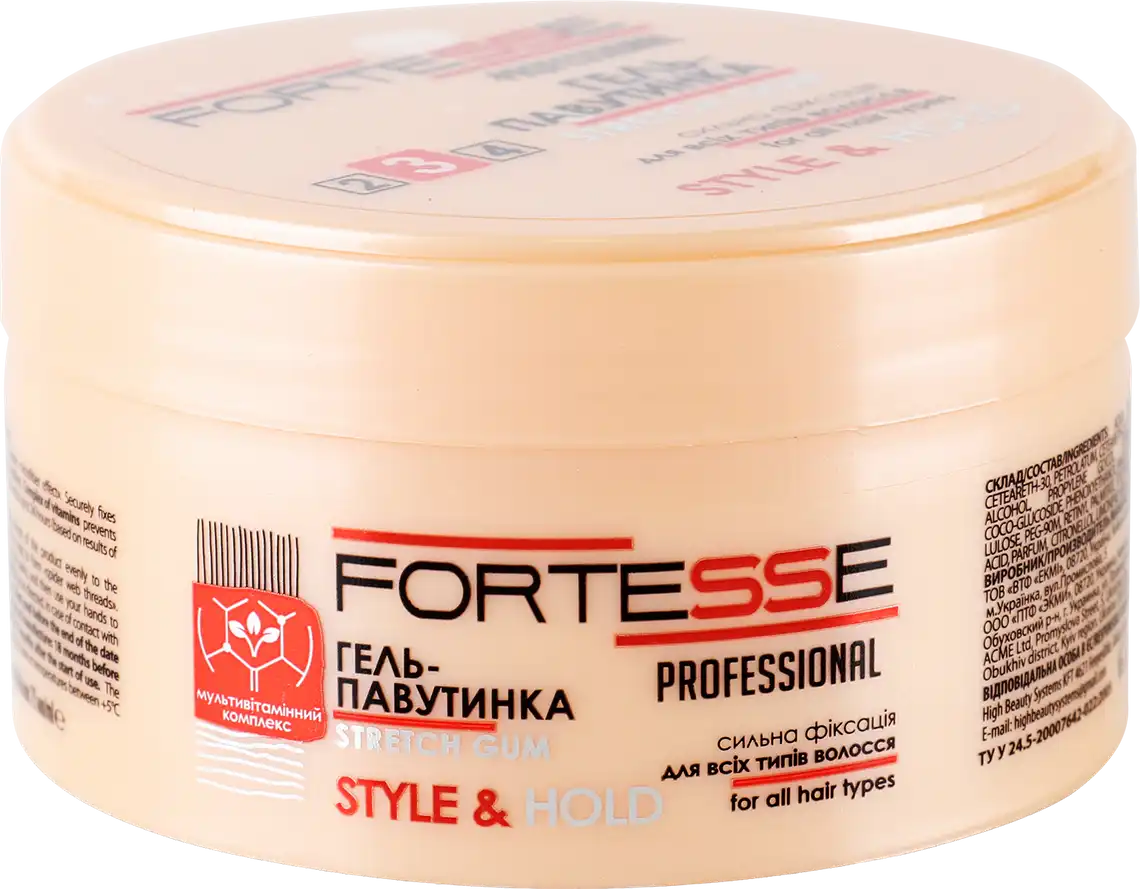 Гель-павутинка для волосся Fortesse Professional Style&Hold 75мл