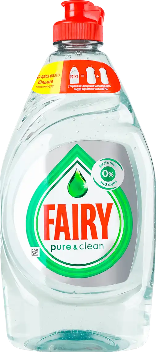 Засіб для миття посуду Fairy Pure&Clean 450 мл