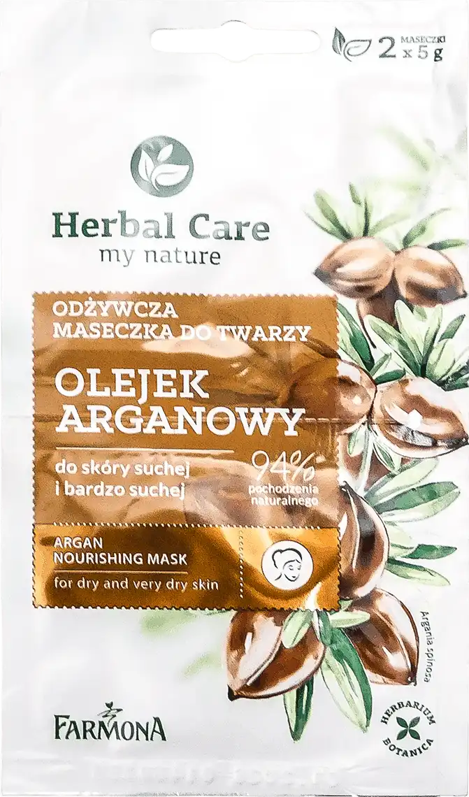 Маска тканинна Herbal Care Farmona Арганова олія живильна 10 мл