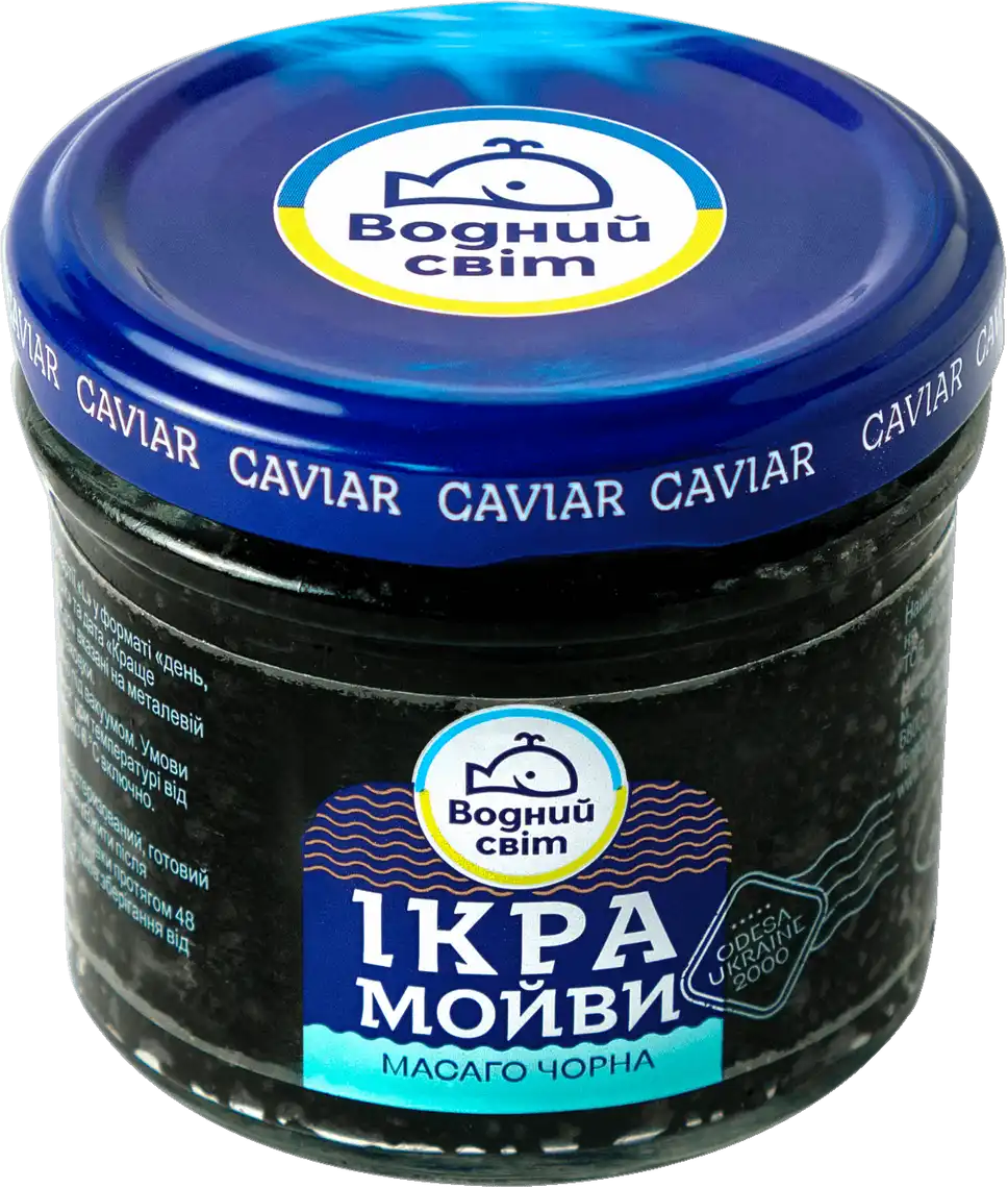 Ікра мойви Водний Світ Масаго чорна 100 г