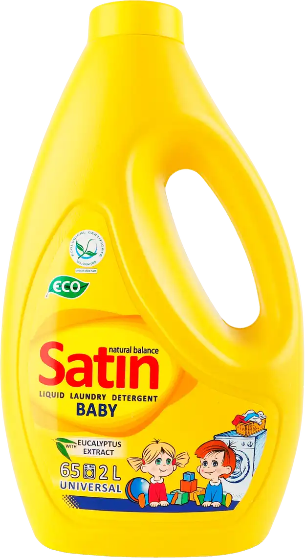 Гель для прання Satin Baby Universal Natural Balance для дитячої білизни 2 л