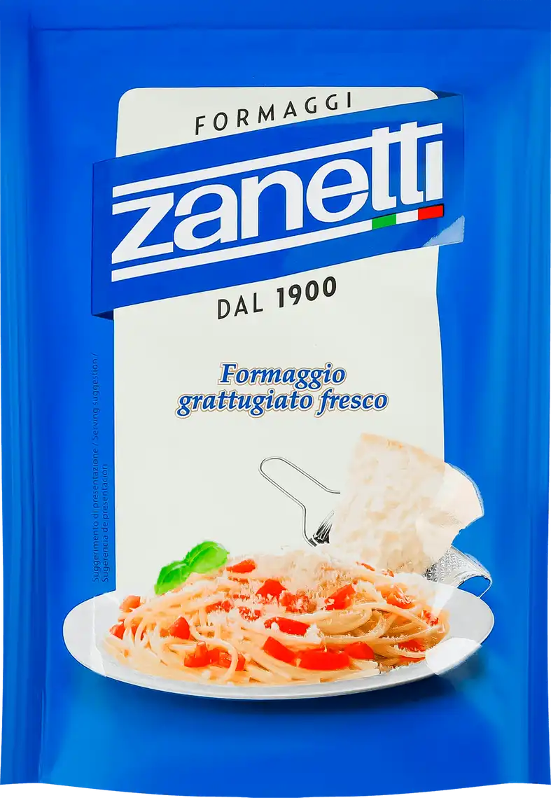Сир Zanetti Formaggi тертий твердий мікс 32% 100г