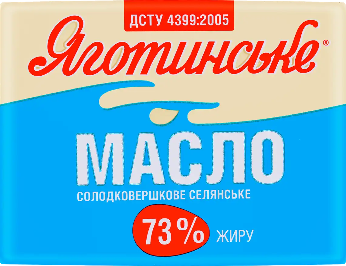 Масло Яготинське селянське солодковершкове 73% 180 г