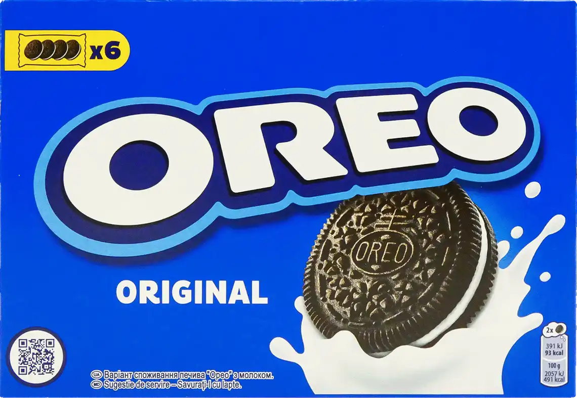 Печиво Oreo з какао та кремовою начинкою ванільного смаку 228 г