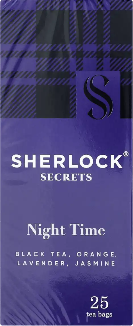 Чай Sherlock Secrets Night Time чорний байховий 25 х 2 г