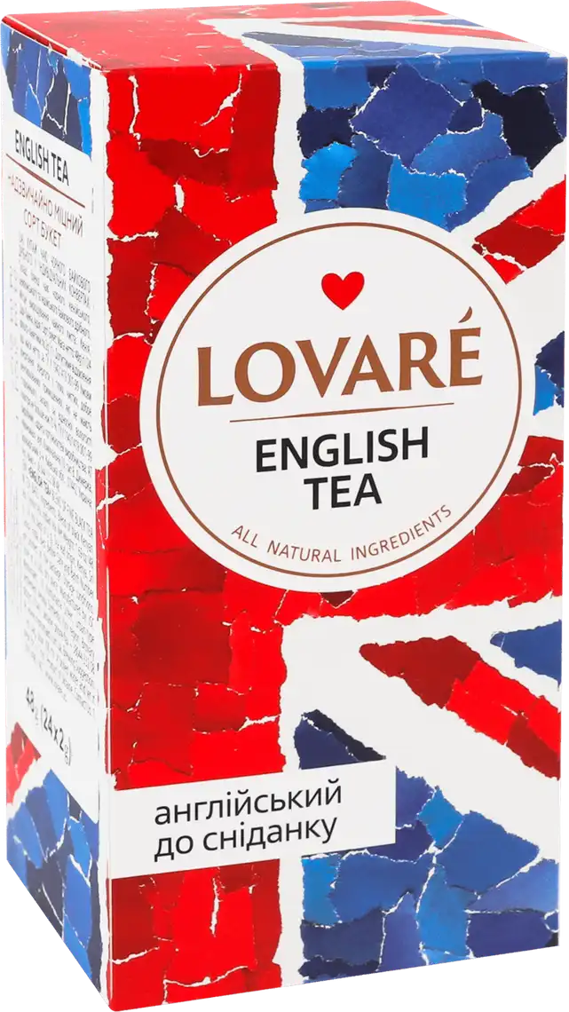 Чай Lovare English Tea чорний асорті 24 пакети по 2 г