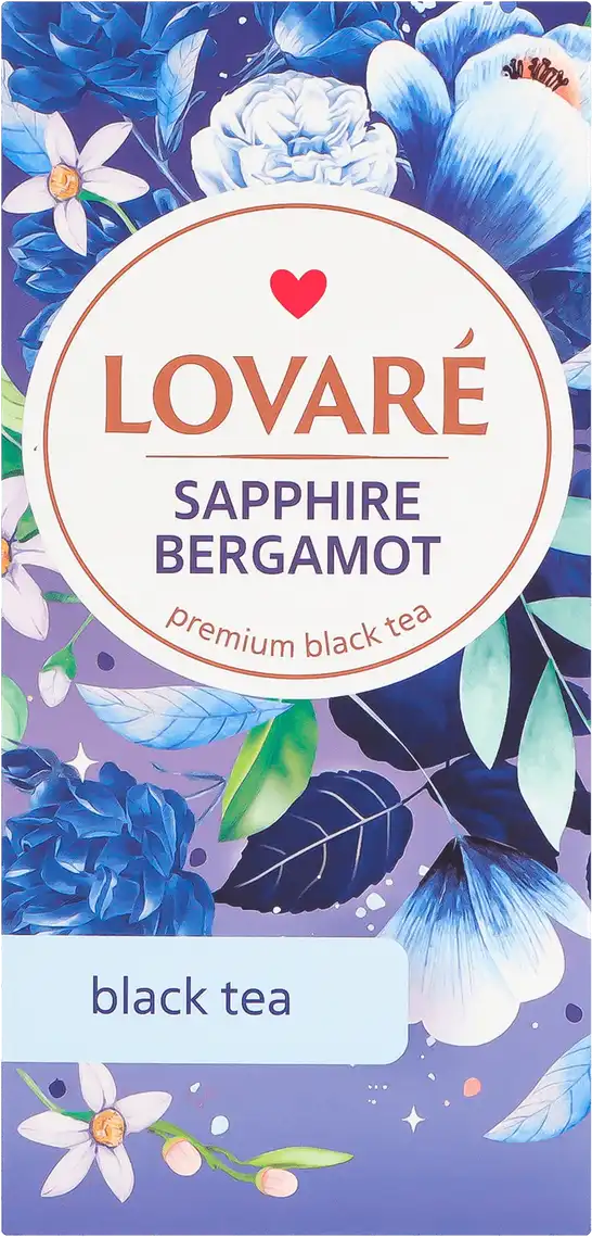 Чай чорний Lovare Sapphire Bergamot 24х2 г
