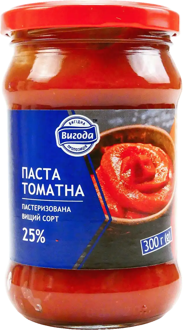 Паста томатна Вигода 25% вищий сорт 300 г