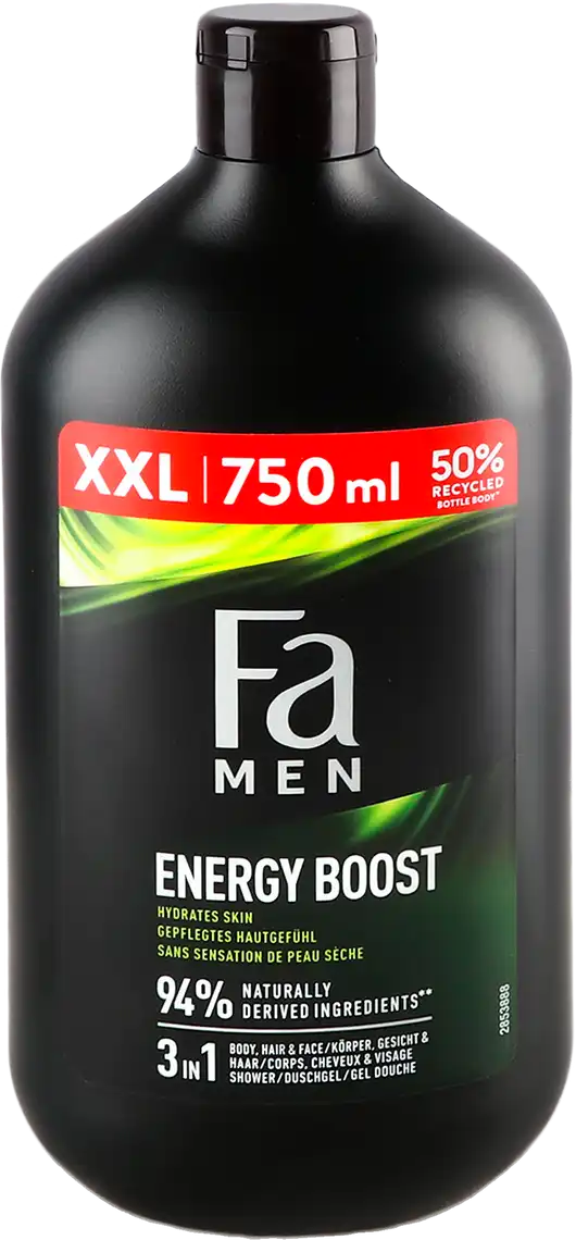 Гель Fa Men Sport Energy Boost для душу чоловічий 750 мл
