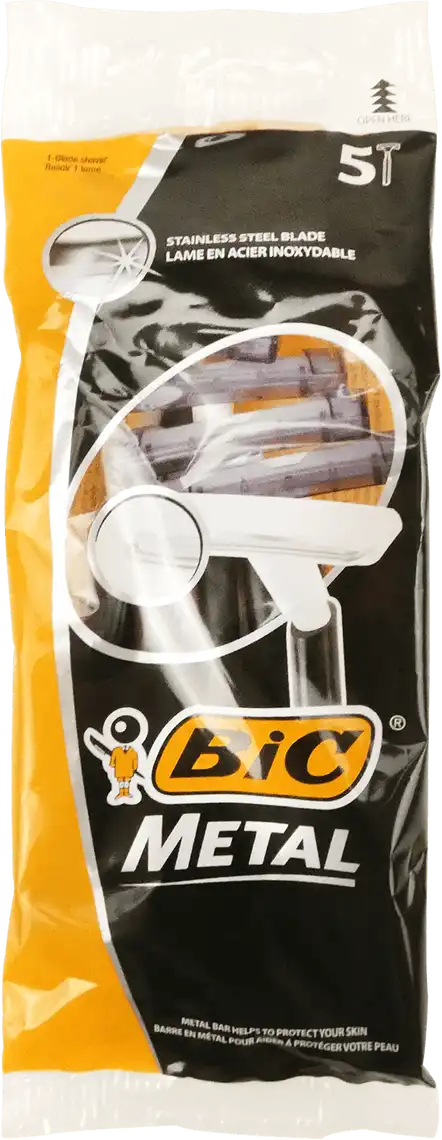 Станок одноразовий чоловічий Bic Metal 5 шт