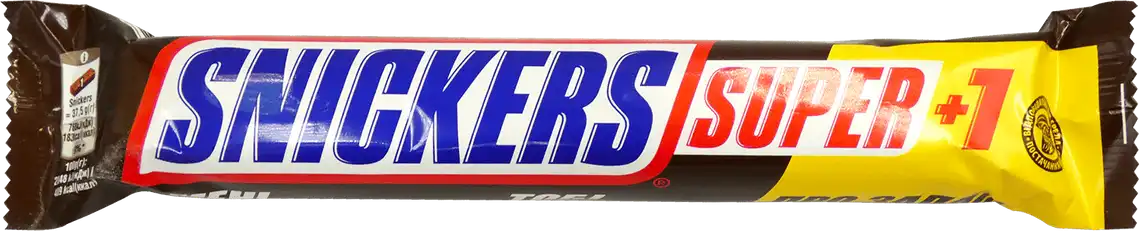 Батончик Snickers Super шоколадний з нугою, карамеллю і арахісом 112.5 г