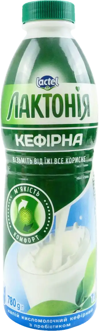 Продукт кефірний Лактонія з пребіотиком лактулози 1% 780 г
