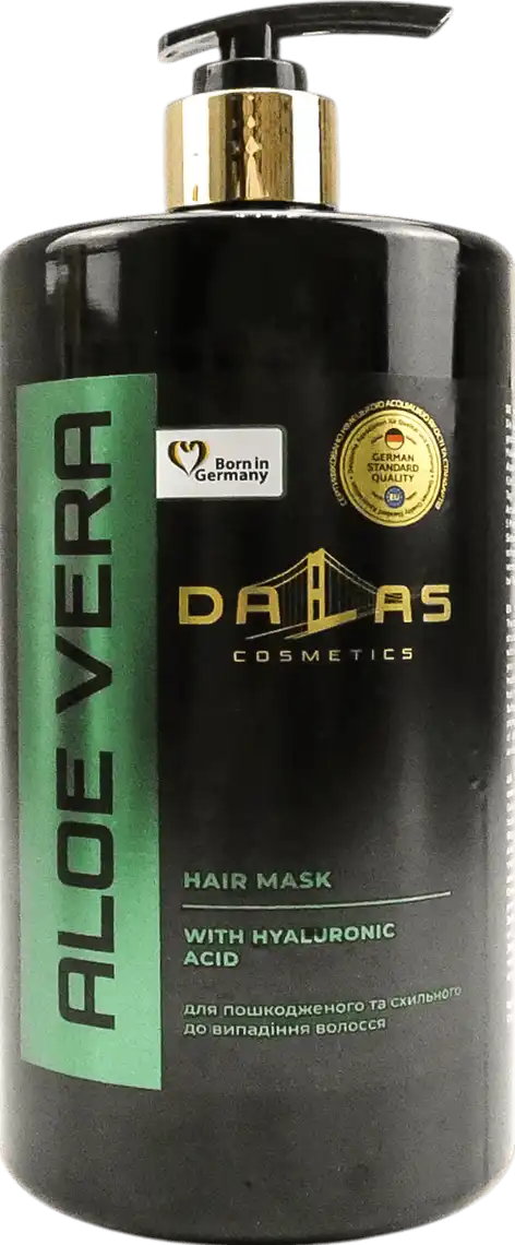 Маска для волосся Dalas Aloe Vera з гіалуроновою кислотою та натуральним соком алое 1 л
