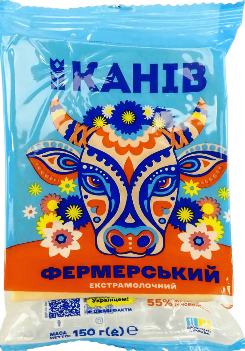 Сир Канів Фермерський 55% 150 г