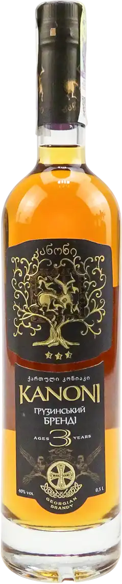 Коньяк Kanoni 3 роки витримки 40% 0.5 л