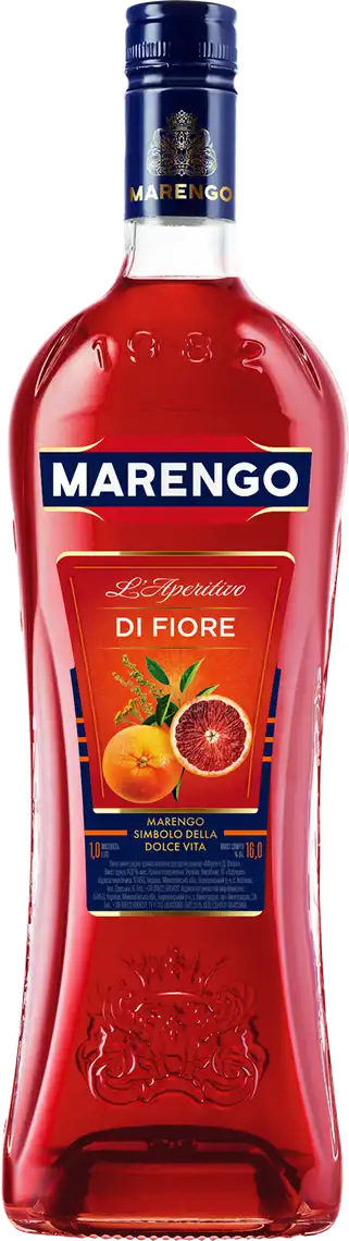 Вермут Marengo Di Fiore рожевий десертний 16% 1 л