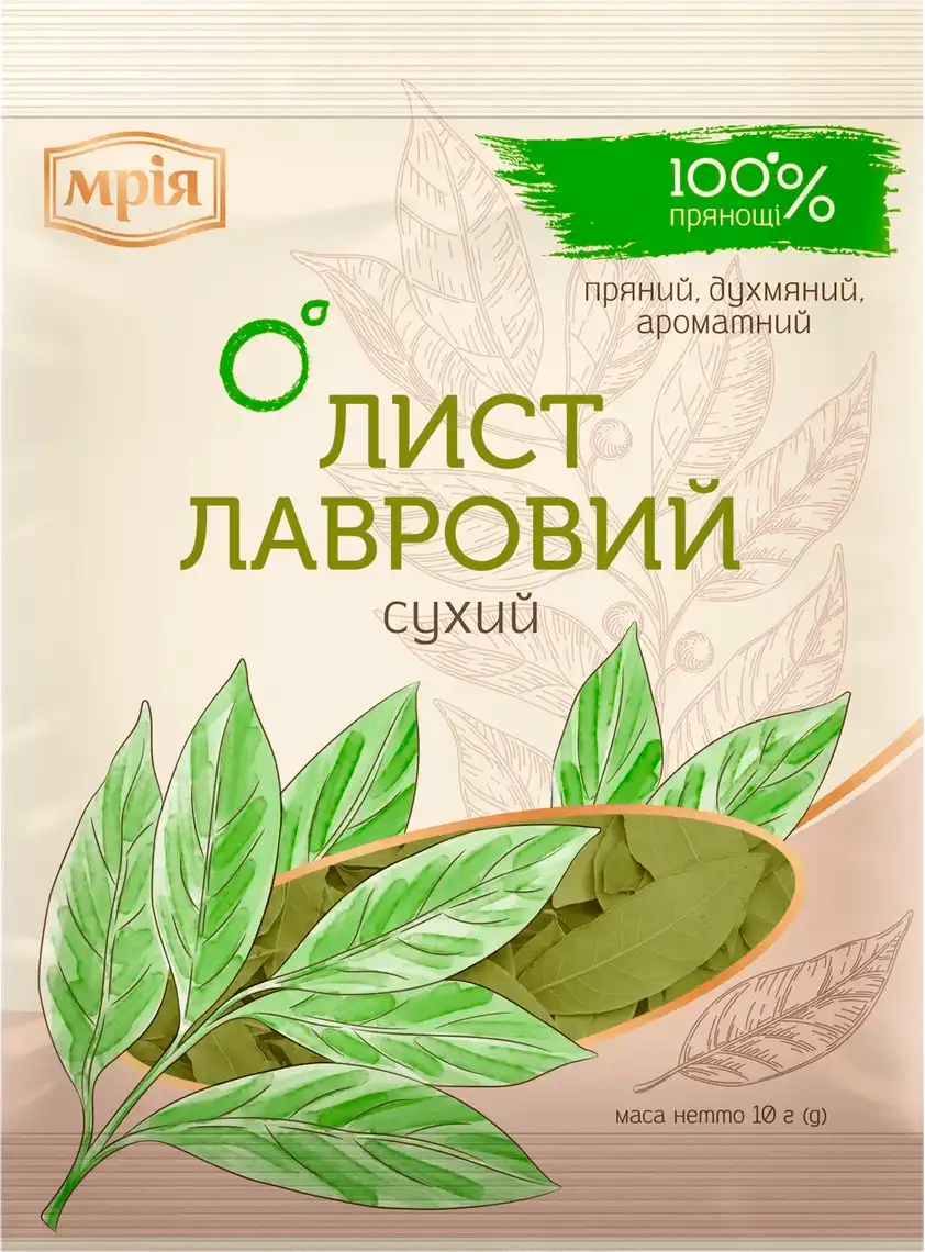 Лист лавровий Мрія цілий 10 г