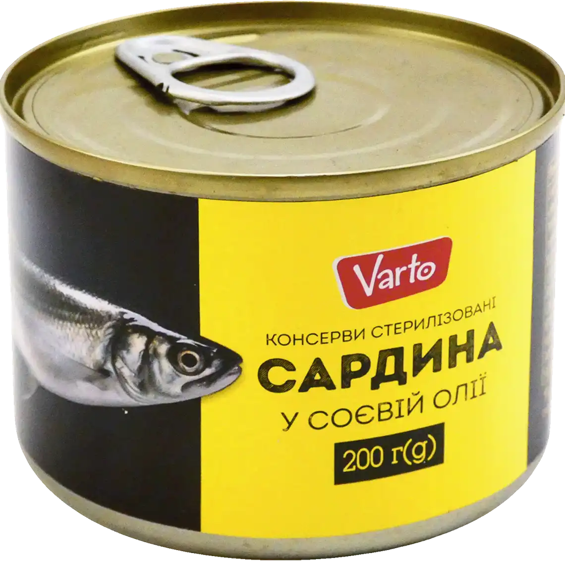 Сардина Varto натуральна з додаванням олії 240 г
