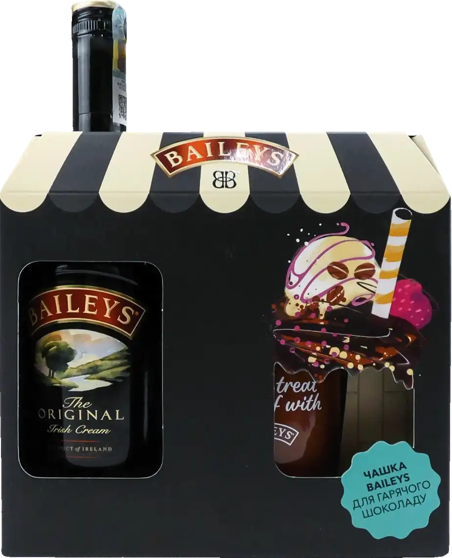 Лікер Baileys Original 17% у подарунковому наборі 0.7 л