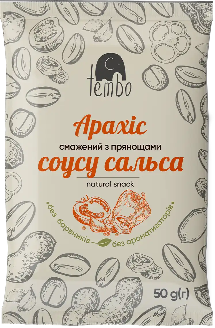 Арахіс Tembo з прянощами соусу сальса 50 г