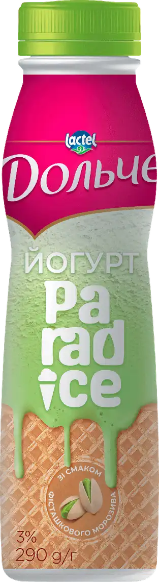 Йогурт Дольче зі смаком фісташкового морозива 3% 290 г
