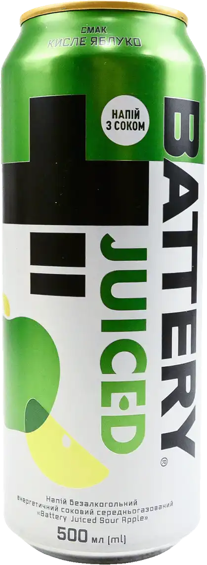 Напій енергетичний Battery Juiced Sour Apple 500 мл
