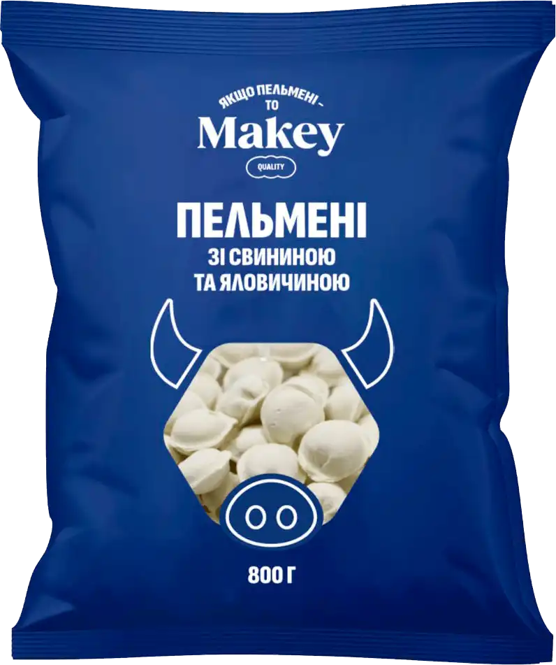 Пельмені Makey з яловичиною та свининою 800 г