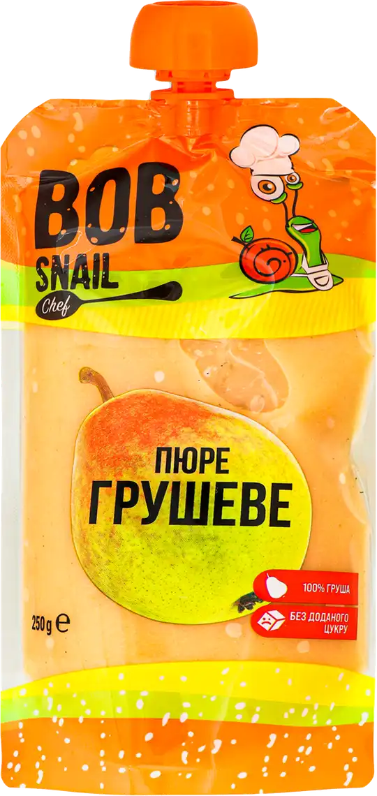 Пюре фруктове Bob Snail Груша без цукру пастеризоване 250 г