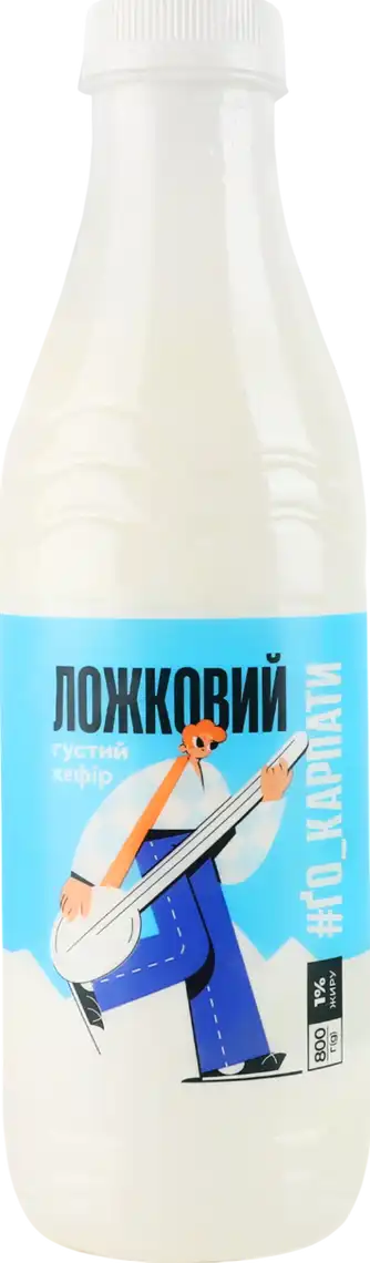 Кефір ҐоКарпати ложковий 1% 800 г